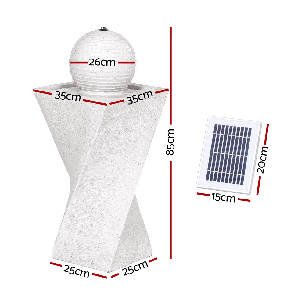 85cm Solar LED Ball Water Fountain