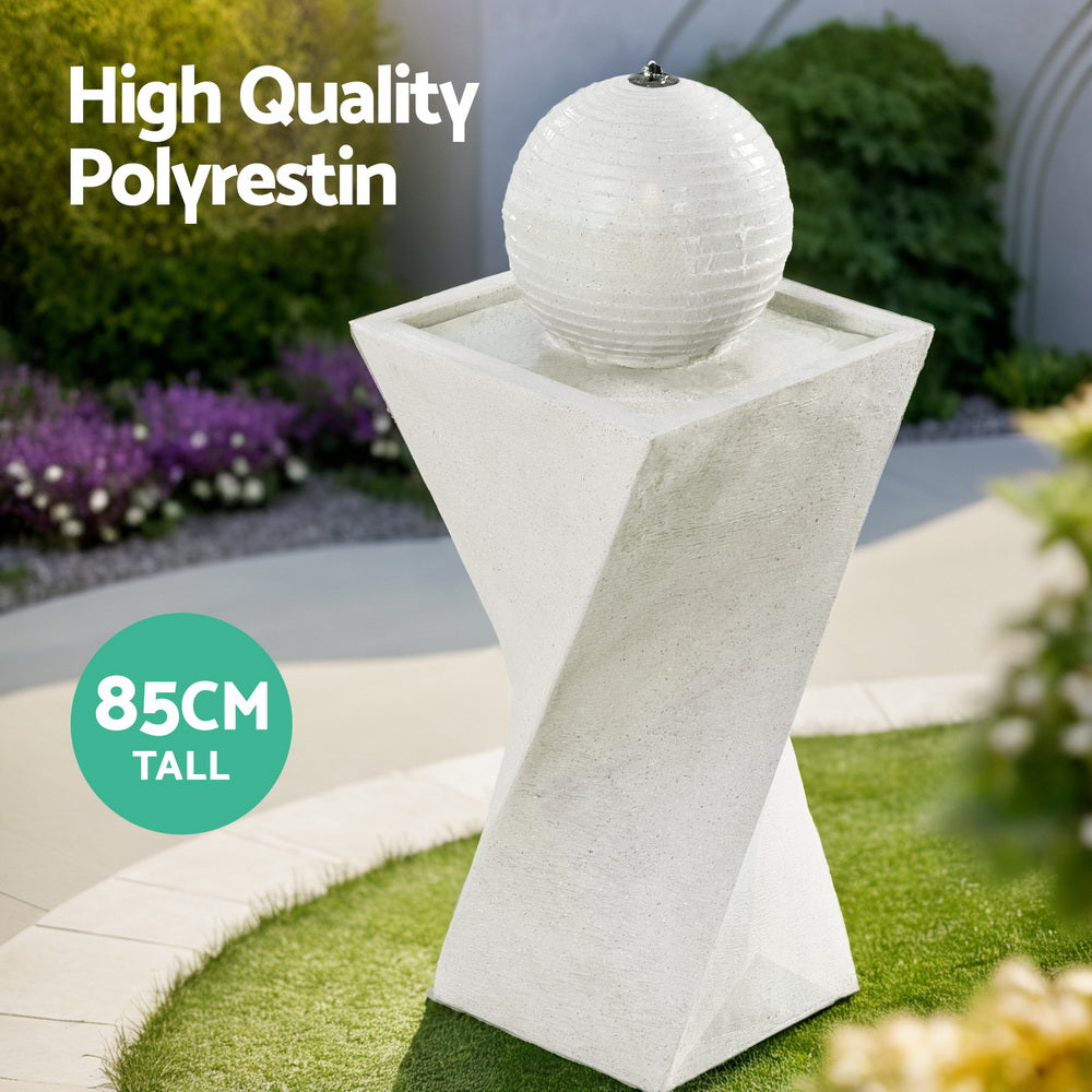 85cm Solar LED Ball Water Fountain