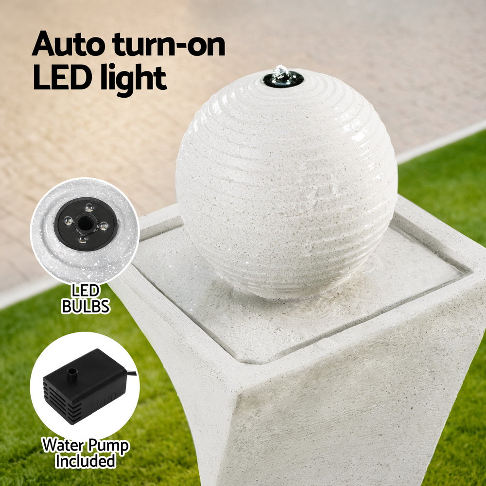 85cm Solar LED Ball Water Fountain