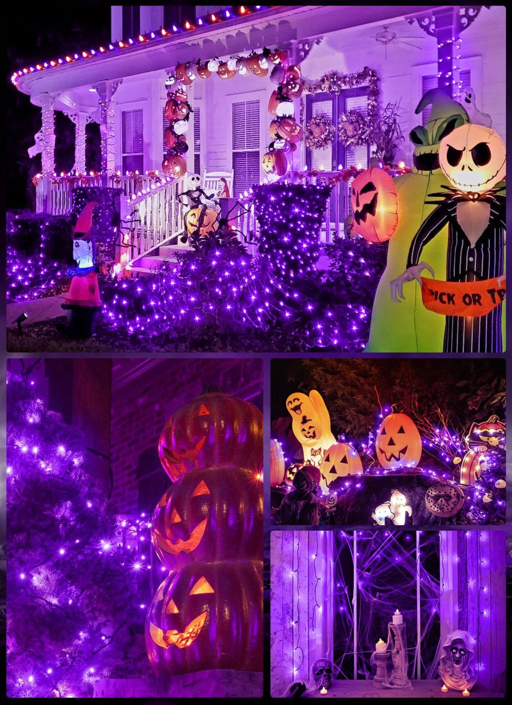 Purple Solar Fairy String Lights - 30 LED