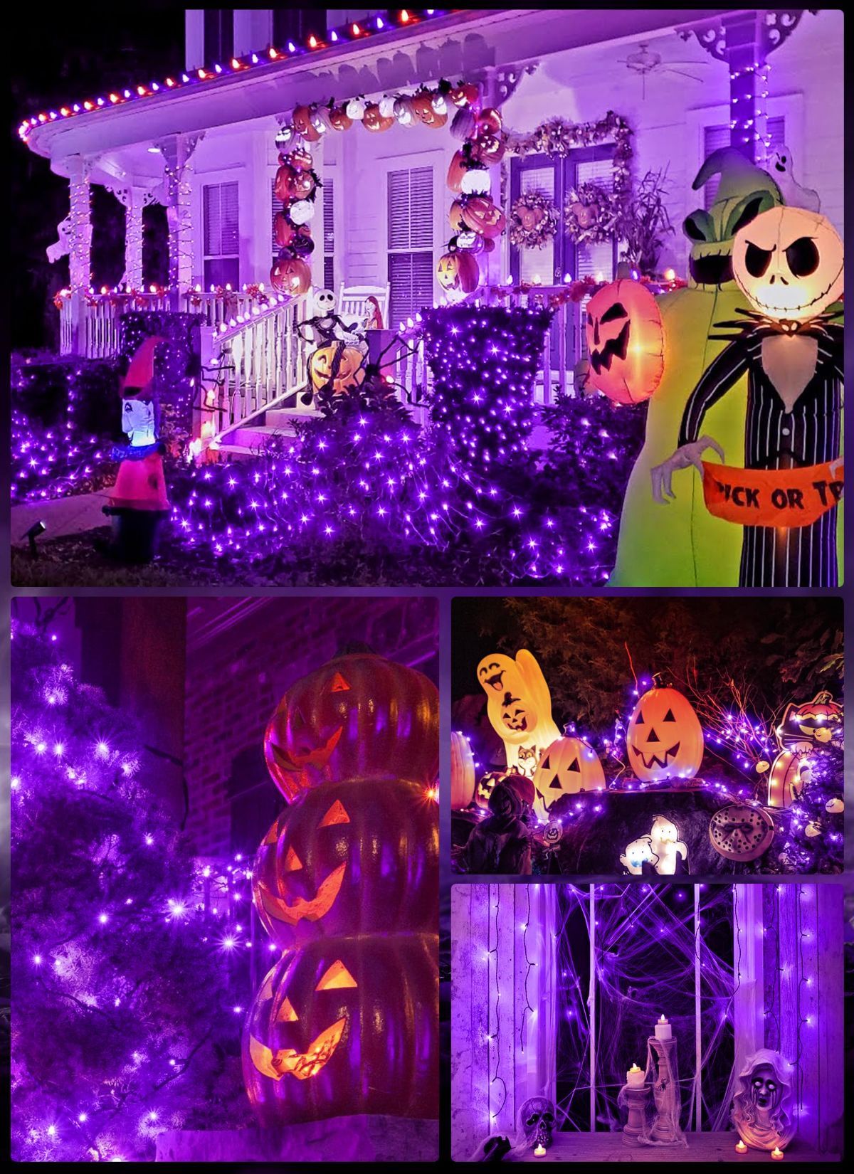 Purple Solar Fairy String Lights - 30 LED