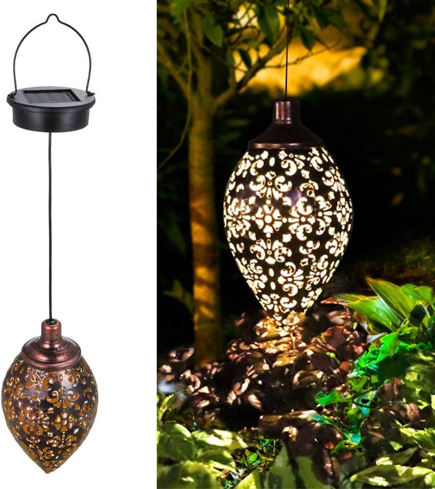 Moroccan Solar Hanging Lantern