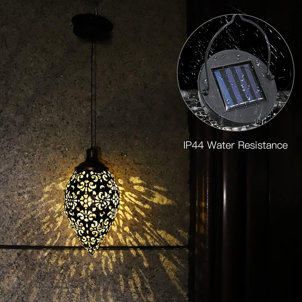 Moroccan Solar Hanging Lantern