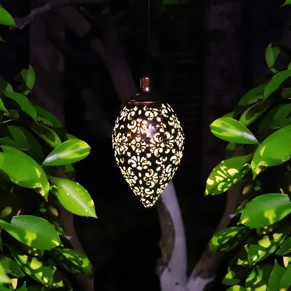 Moroccan Solar Hanging Lantern