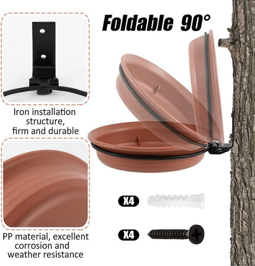 2-Piece Hanging Bird Bath & Feeder Set