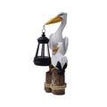 Solar Pelican Lantern Garden Statue – C