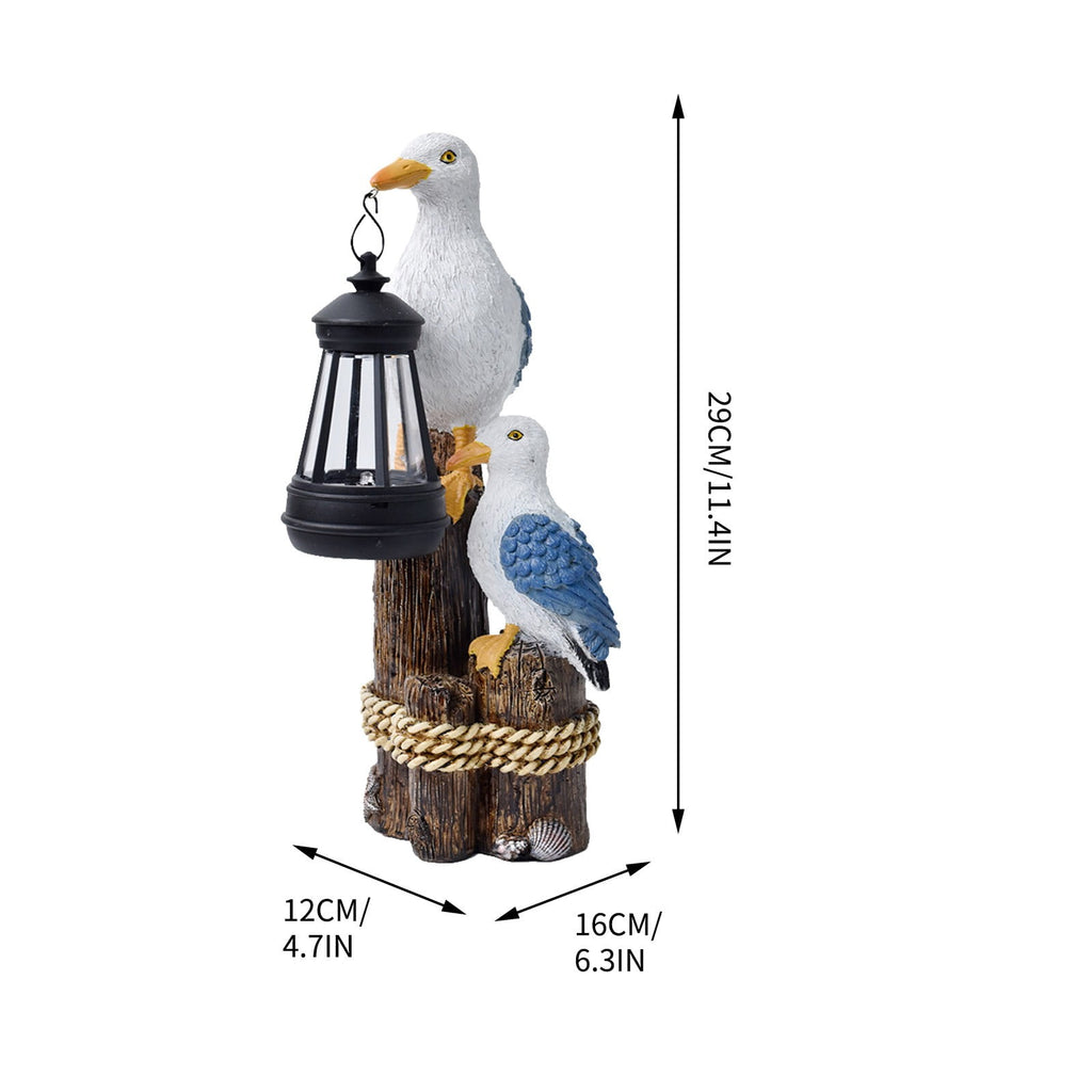 Solar Pelican Lantern Garden Statue – D