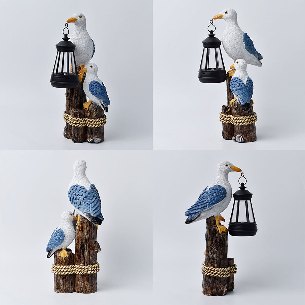 Solar Pelican Lantern Garden Statue – D