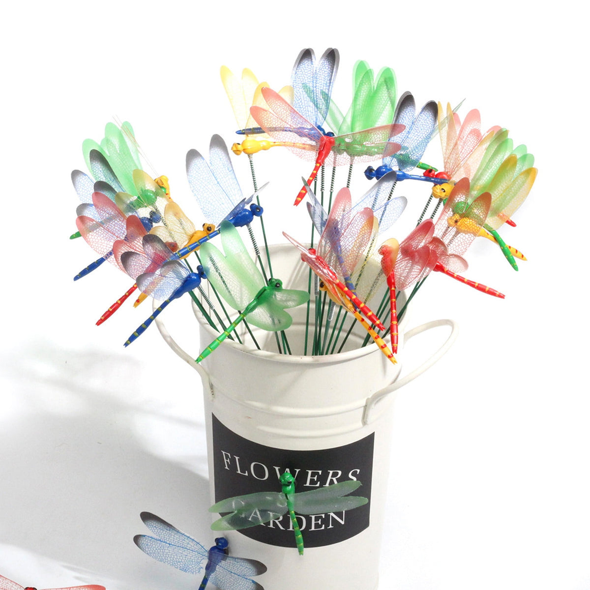 24-Piece Dragonfly Garden Stake Set