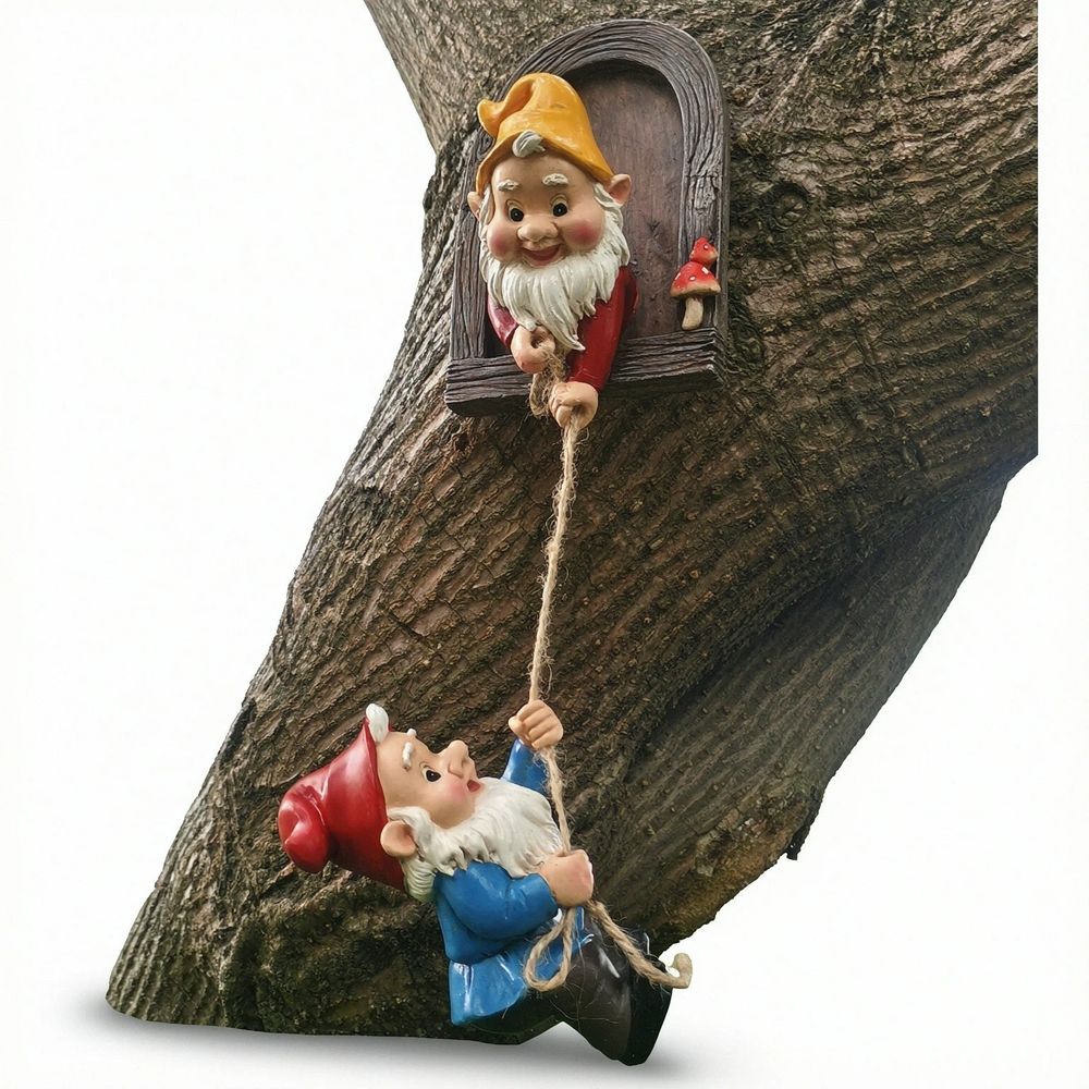 Climbing Gnome Garden Tree Ornament