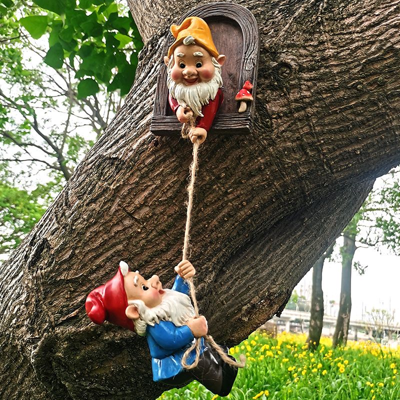 Climbing Gnome Garden Tree Ornament