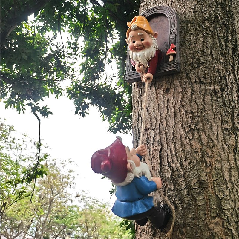 Climbing Gnome Garden Tree Ornament