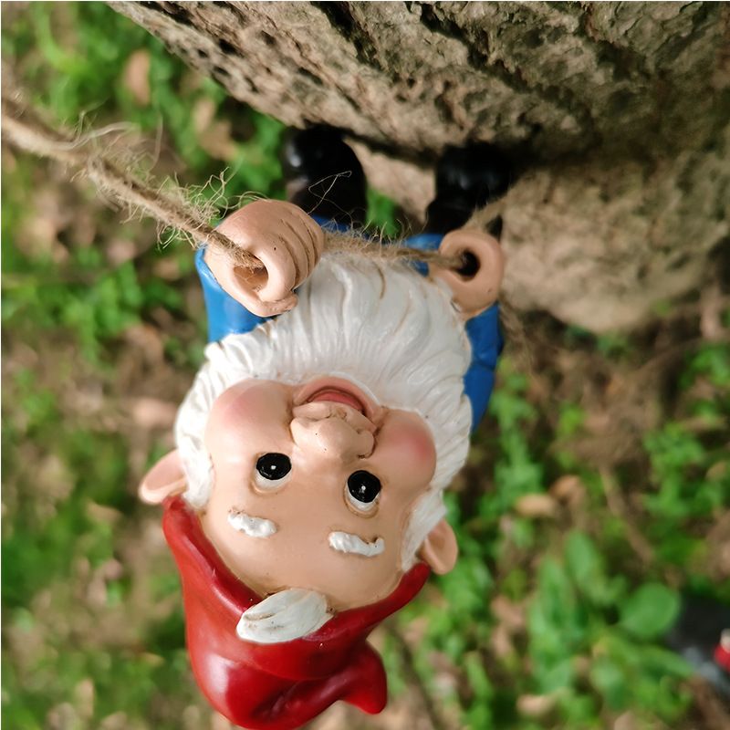 Climbing Gnome Garden Tree Ornament