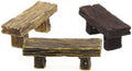 3-Piece Mini Fairy Garden Bench Set