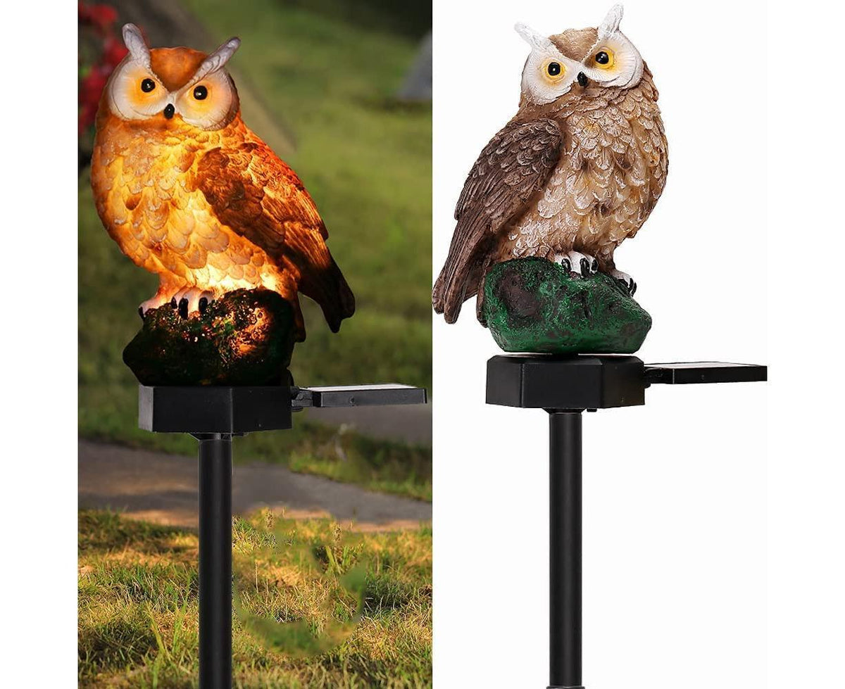 Solar Owl LED Garden Stake Light