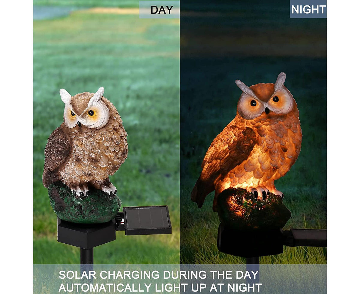 Solar Owl LED Garden Stake Light