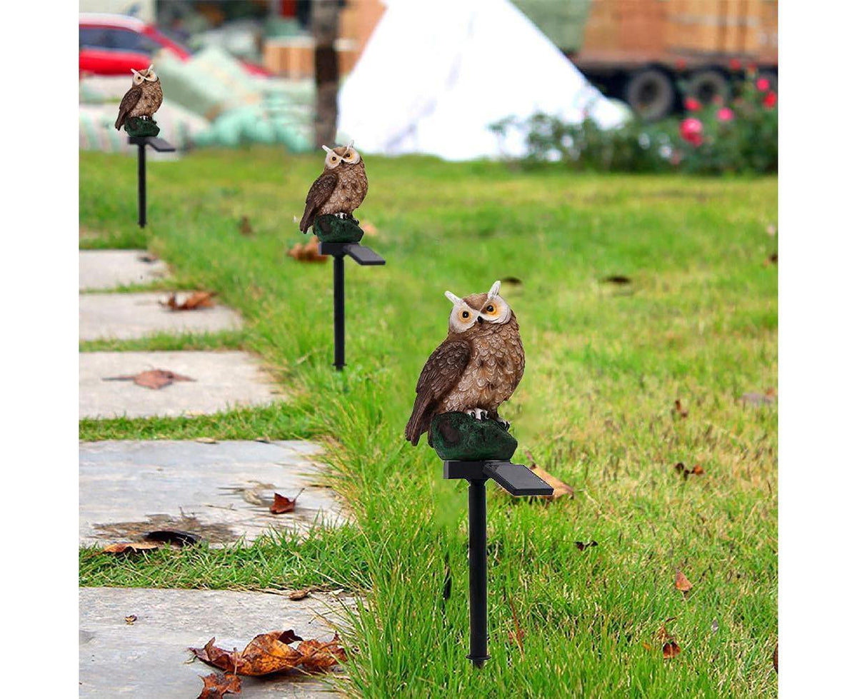 Solar Owl LED Garden Stake Light