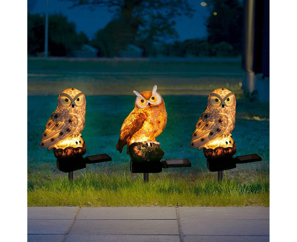 Solar Owl LED Garden Stake Light