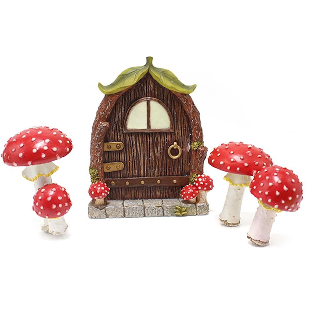 Glow-in-the-Dark Fairy Door & Mushroom Garden Kit