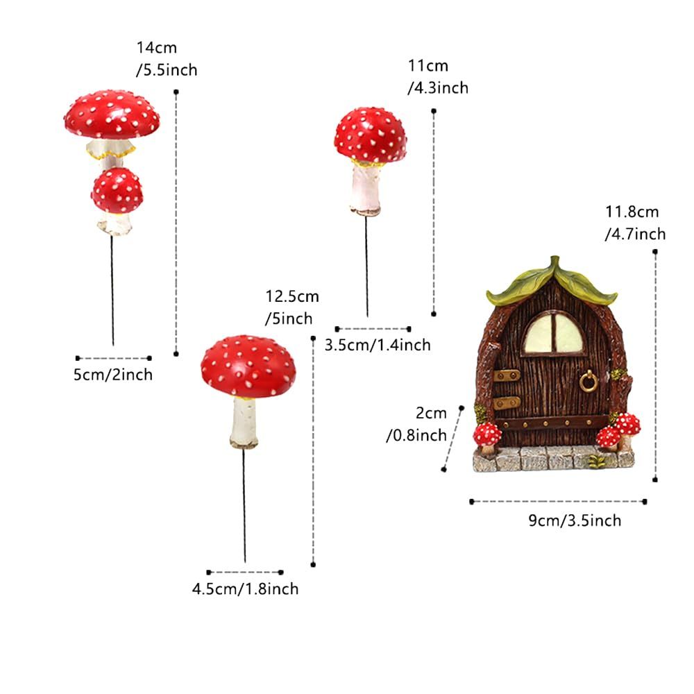 Glow-in-the-Dark Fairy Door & Mushroom Garden Kit