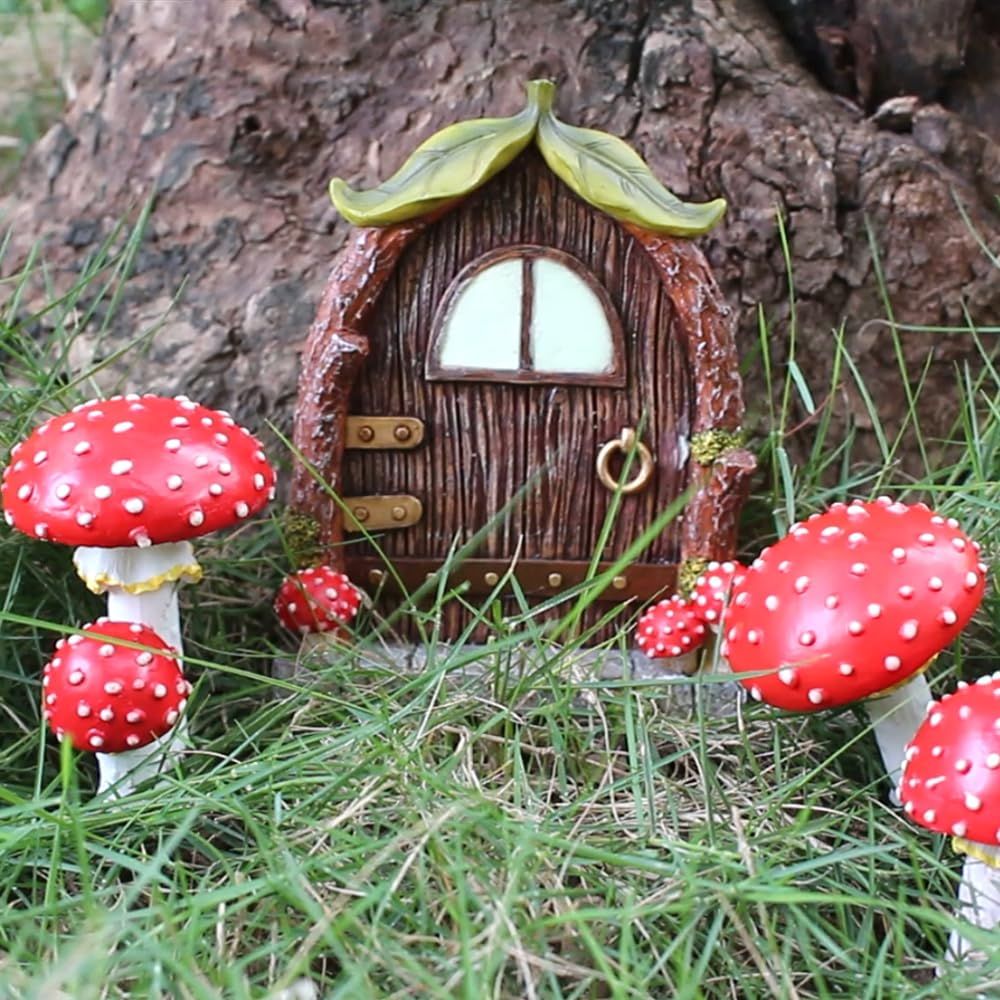 Glow-in-the-Dark Fairy Door & Mushroom Garden Kit