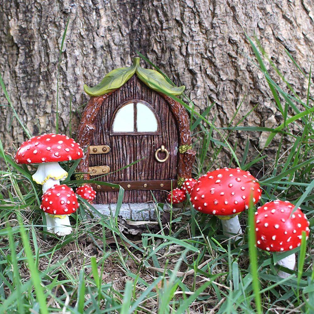 Glow-in-the-Dark Fairy Door & Mushroom Garden Kit