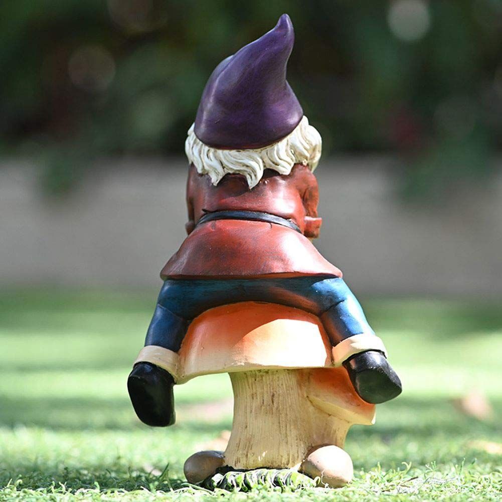 Mushroom Gnome Garden Statue