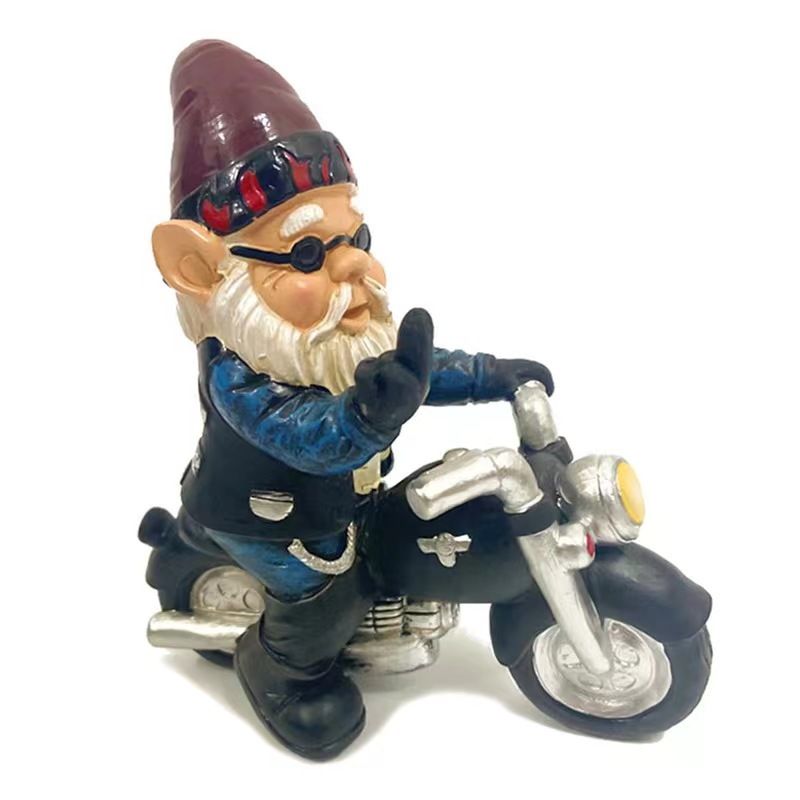 Mushroom Gnome Garden Statue