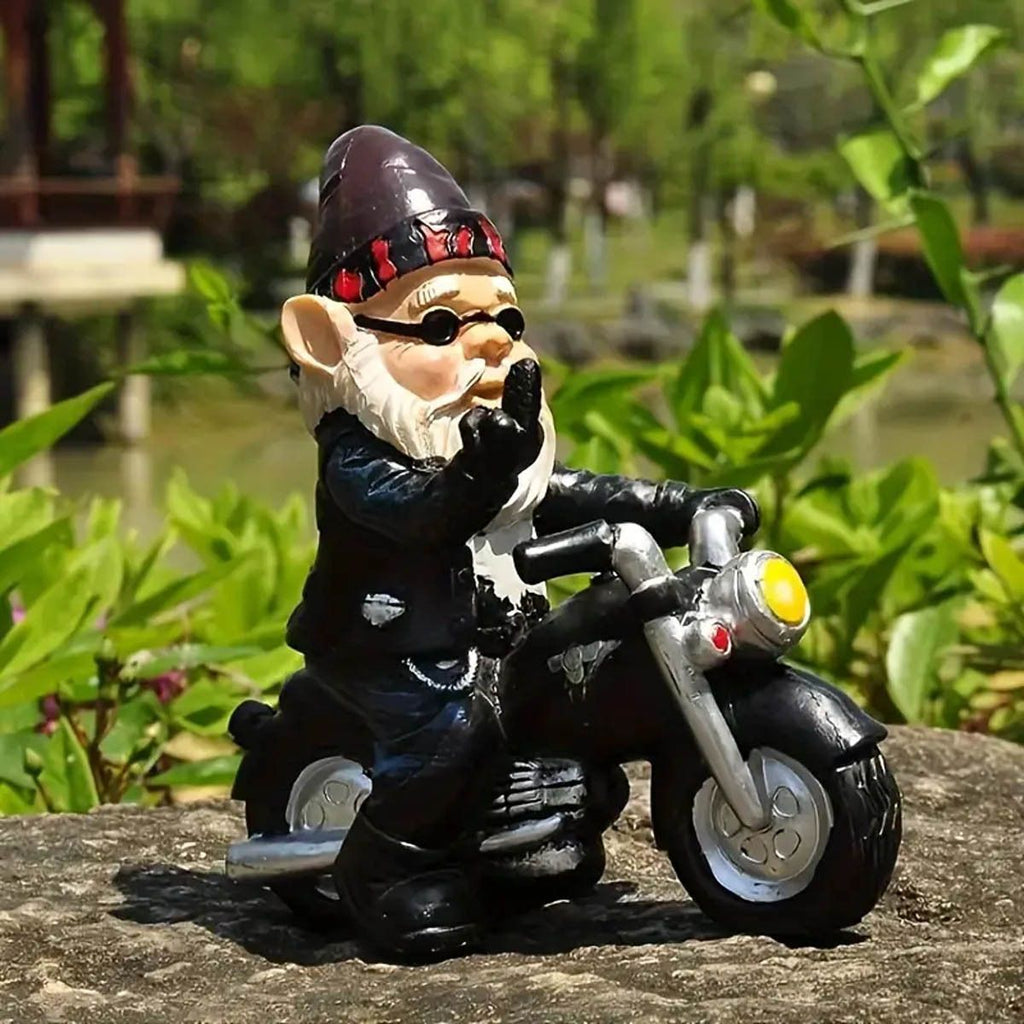 Mushroom Gnome Garden Statue