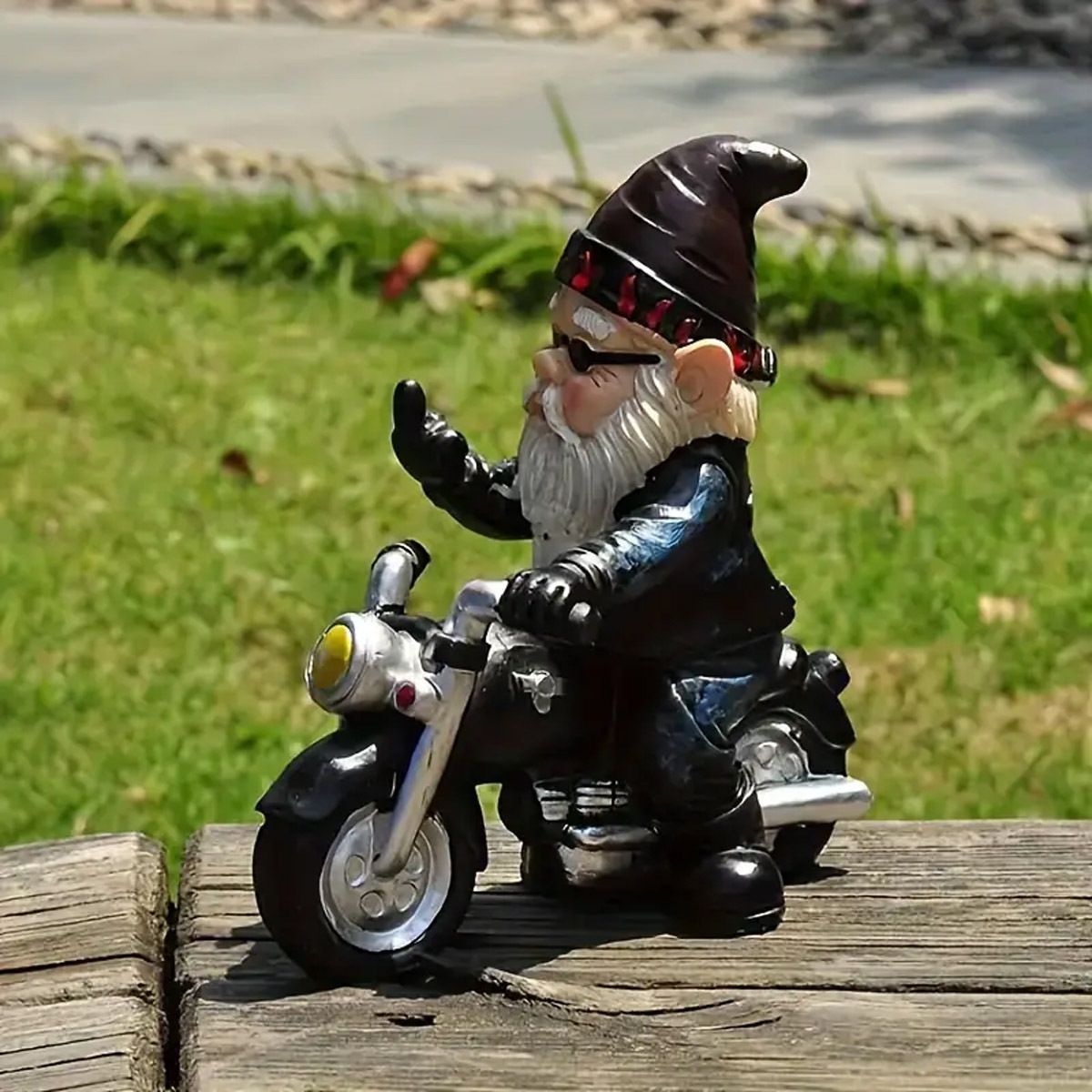 Mushroom Gnome Garden Statue