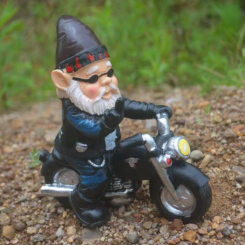 Mushroom Gnome Garden Statue
