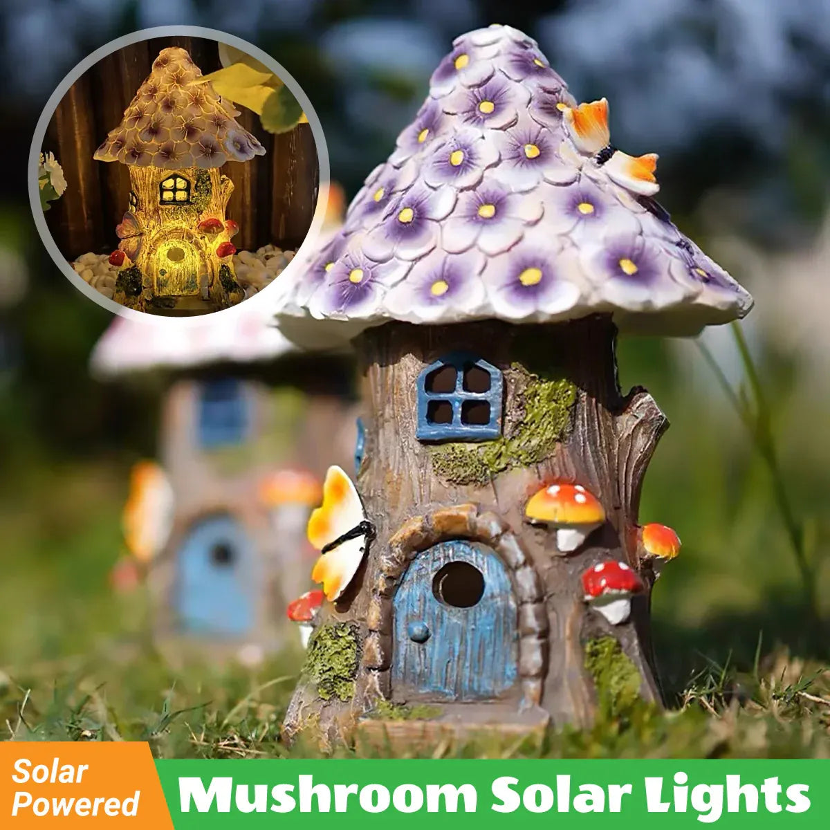 Solar Mushroom Garden Light
