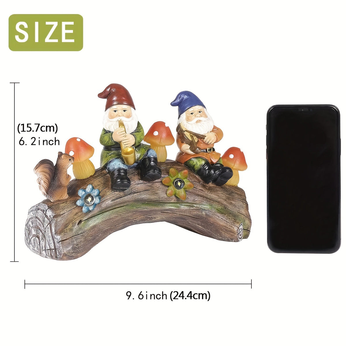 Solar LED Garden Gnome Statue