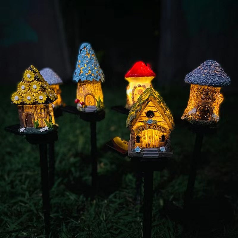 Brown & Yellow Solar Garden Stake Light