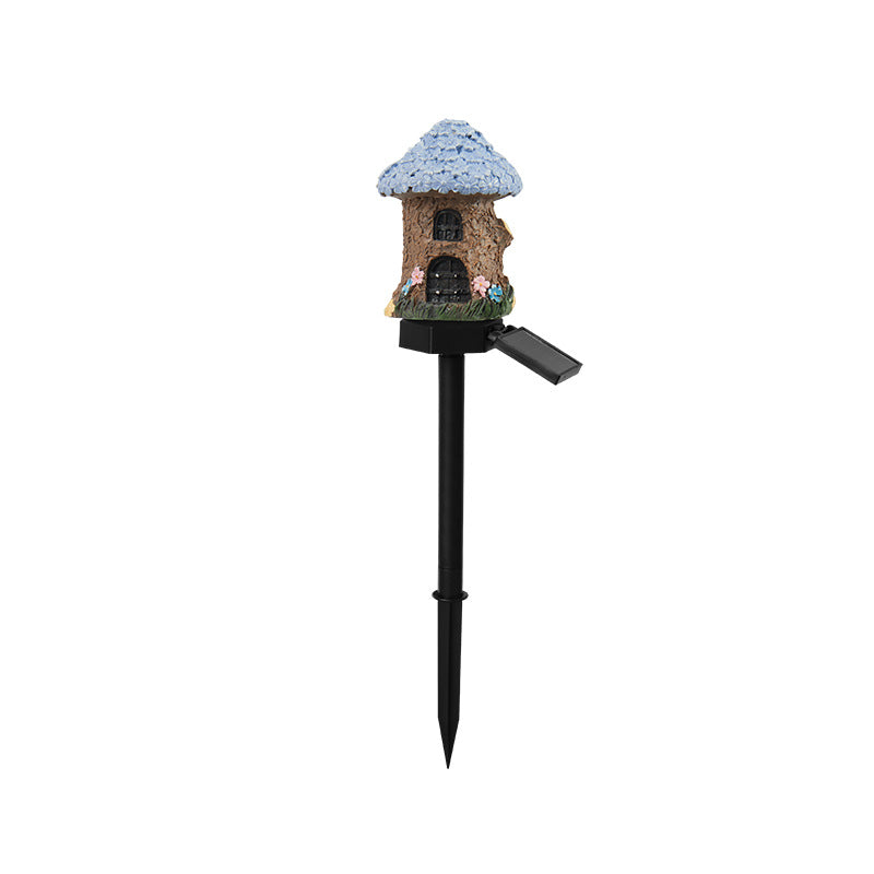 Brown & Blue Solar Garden Stake Light