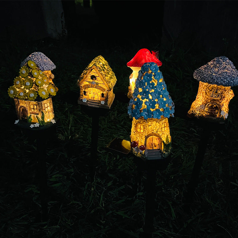 Brown & Blue Solar Garden Stake Light