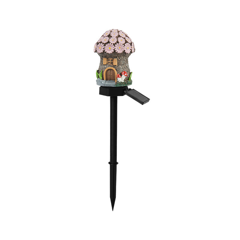 Brown & Pink Solar Garden Stake Light