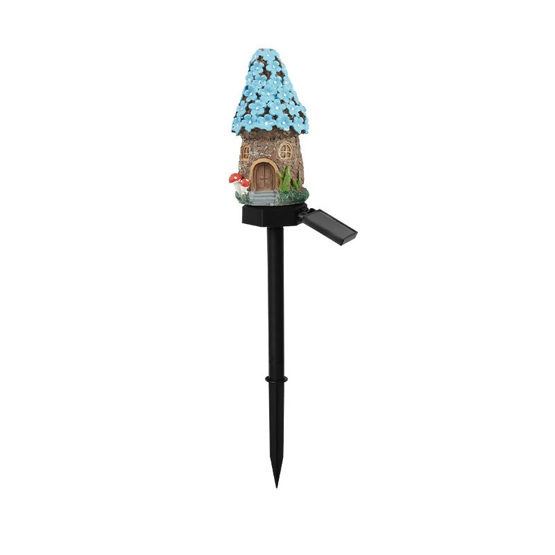 Brown & Blue Solar Garden Stake Light – Style 6