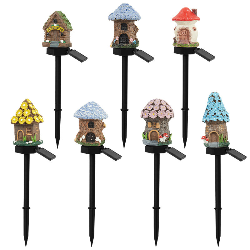 Brown & Blue Solar Garden Stake Light – Style 6