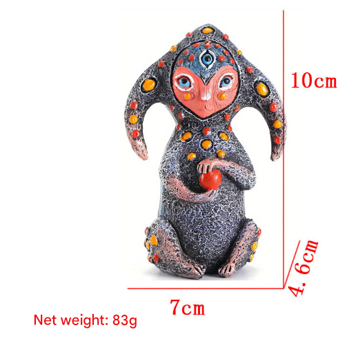 3-Piece Fantasy Alien Garden Figurine Set