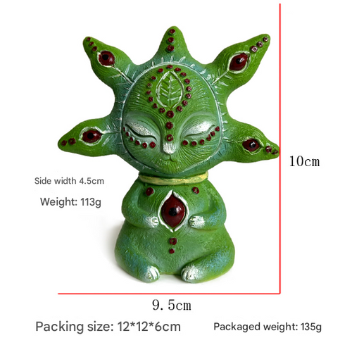 3-Piece Five-Eyed Alien Garden Figurine Set