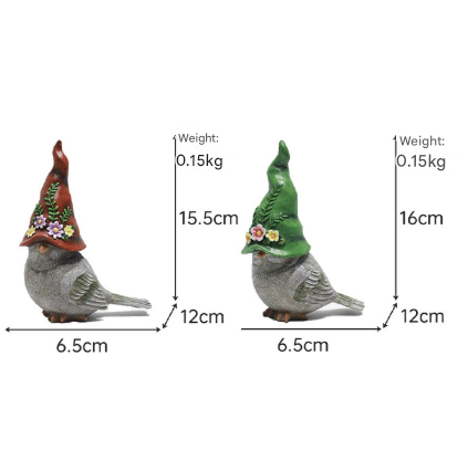 Decorative Resin Garden Bird Figurines