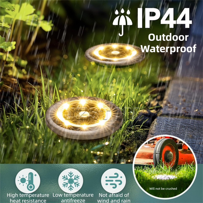 4-Pack Solar In-Ground Garden Lights
