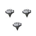3-Pack Solar Cat Paw Garden Lights